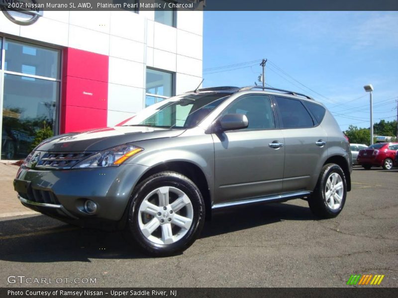 Platinum Pearl Matallic / Charcoal 2007 Nissan Murano SL AWD