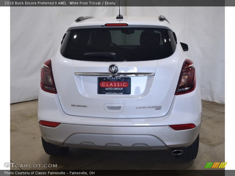 White Frost Tricoat / Ebony 2018 Buick Encore Preferred II AWD