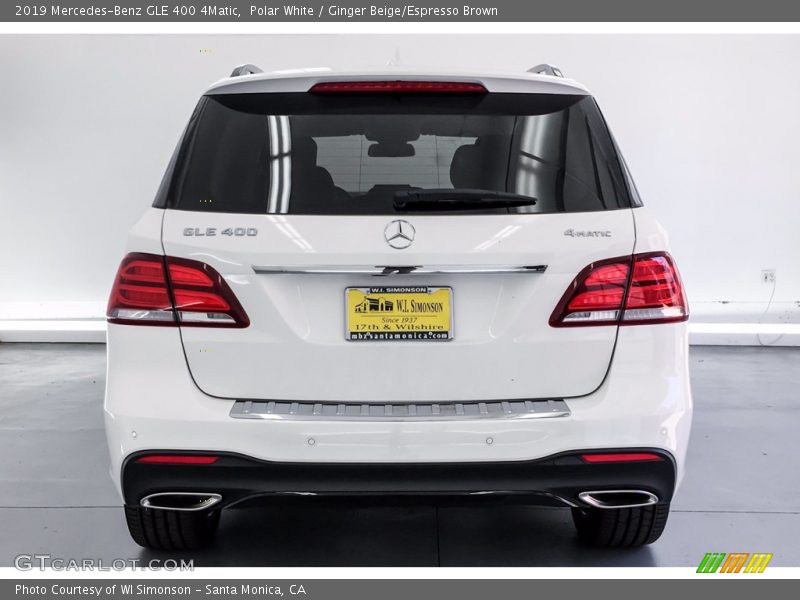 Polar White / Ginger Beige/Espresso Brown 2019 Mercedes-Benz GLE 400 4Matic