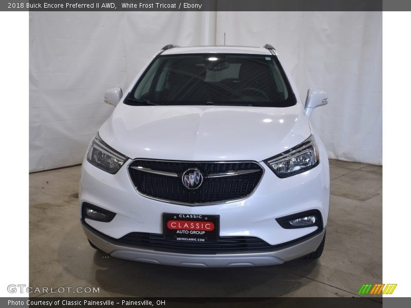 White Frost Tricoat / Ebony 2018 Buick Encore Preferred II AWD