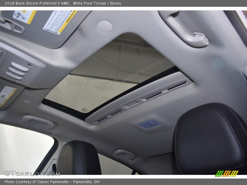 White Frost Tricoat / Ebony 2018 Buick Encore Preferred II AWD