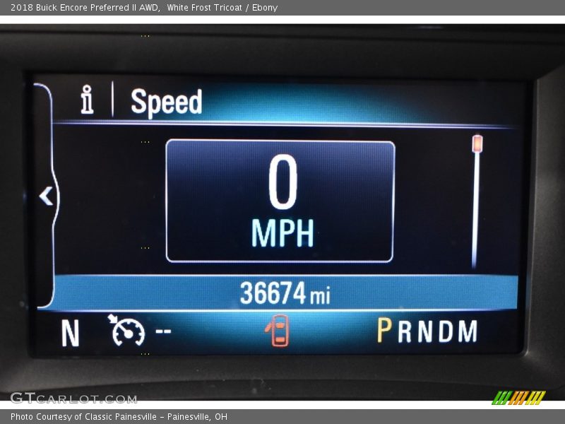 White Frost Tricoat / Ebony 2018 Buick Encore Preferred II AWD