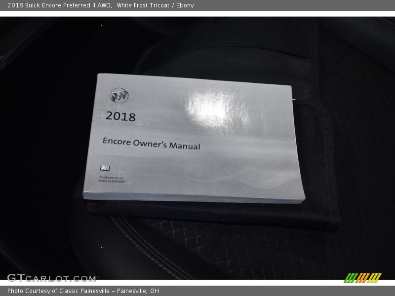 White Frost Tricoat / Ebony 2018 Buick Encore Preferred II AWD