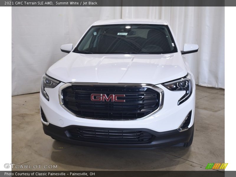 Summit White / Jet Black 2021 GMC Terrain SLE AWD