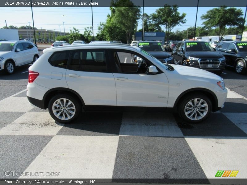 Alpine White / Sand Beige 2014 BMW X3 xDrive28i