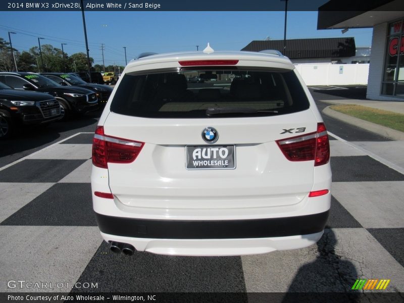 Alpine White / Sand Beige 2014 BMW X3 xDrive28i