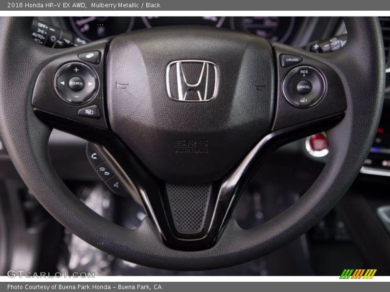 Mulberry Metallic / Black 2018 Honda HR-V EX AWD