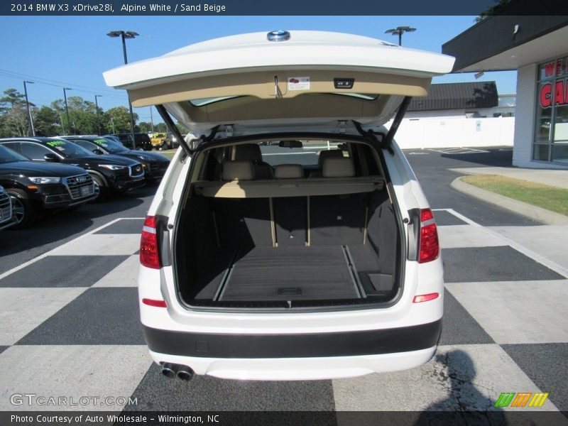 Alpine White / Sand Beige 2014 BMW X3 xDrive28i