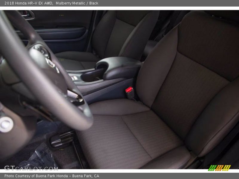 Mulberry Metallic / Black 2018 Honda HR-V EX AWD