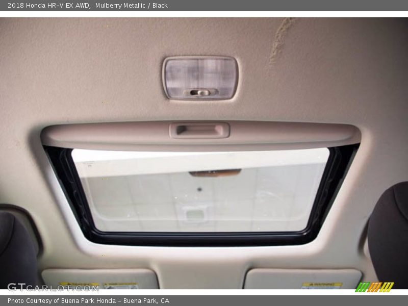 Mulberry Metallic / Black 2018 Honda HR-V EX AWD