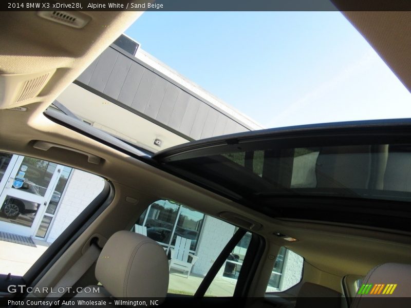 Alpine White / Sand Beige 2014 BMW X3 xDrive28i