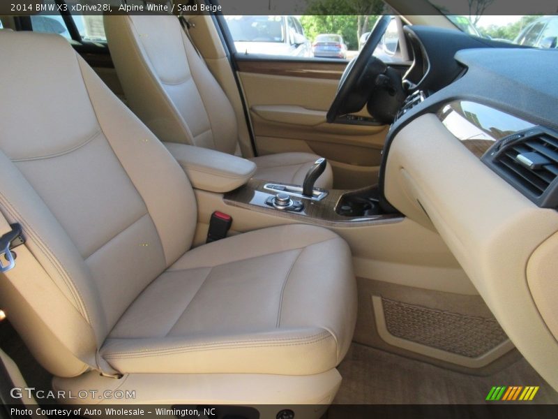 Alpine White / Sand Beige 2014 BMW X3 xDrive28i