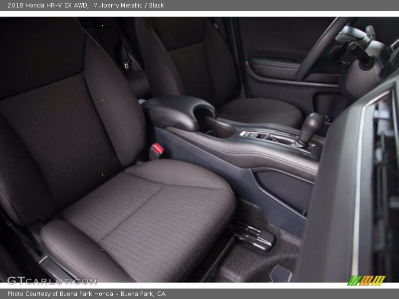 Mulberry Metallic / Black 2018 Honda HR-V EX AWD