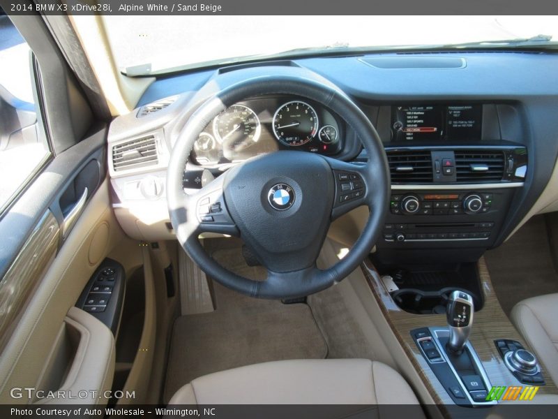 Alpine White / Sand Beige 2014 BMW X3 xDrive28i