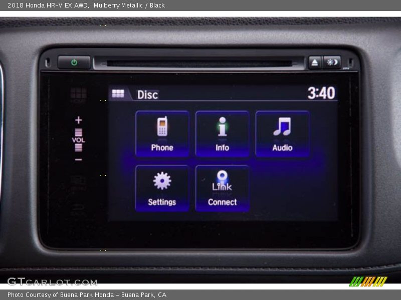 Mulberry Metallic / Black 2018 Honda HR-V EX AWD