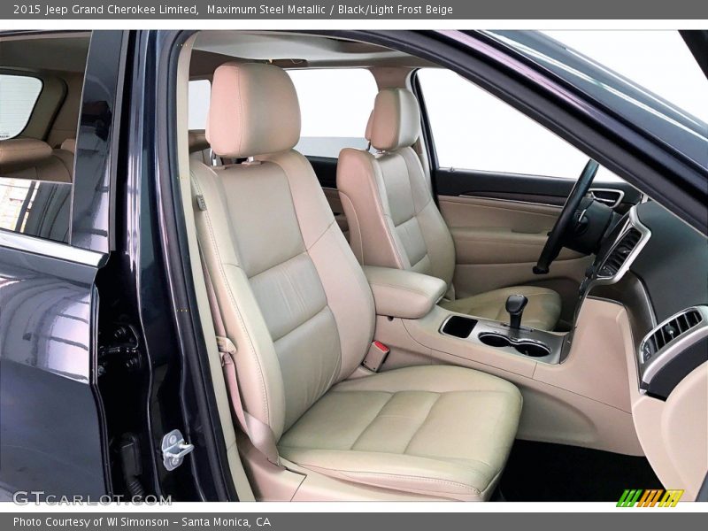 Maximum Steel Metallic / Black/Light Frost Beige 2015 Jeep Grand Cherokee Limited