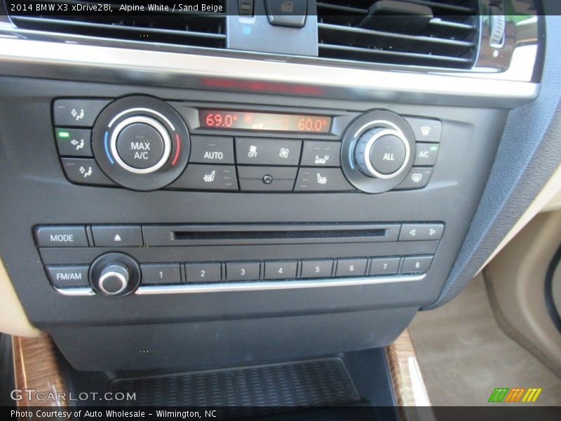 Alpine White / Sand Beige 2014 BMW X3 xDrive28i