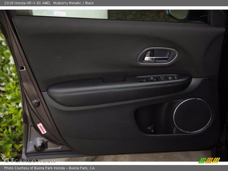 Mulberry Metallic / Black 2018 Honda HR-V EX AWD
