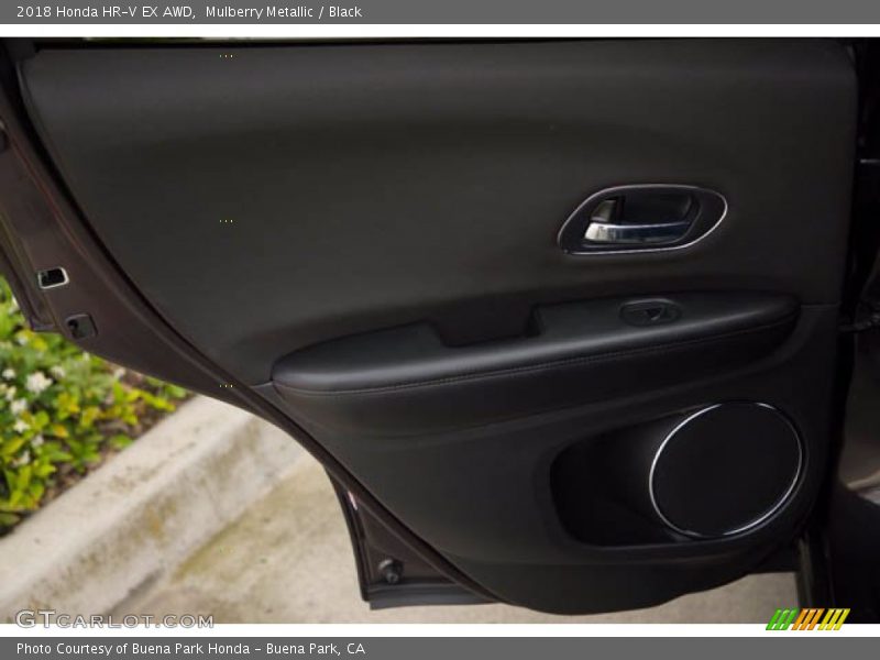 Mulberry Metallic / Black 2018 Honda HR-V EX AWD