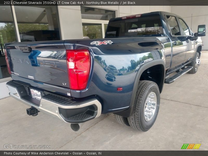 Northsky Blue Metallic / Jet Black 2021 Chevrolet Silverado 3500HD LT Crew Cab 4x4