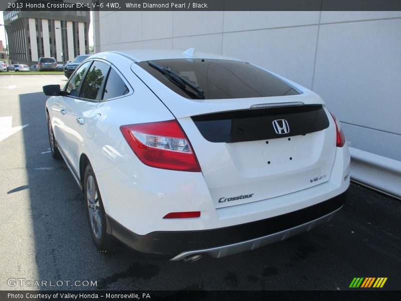 White Diamond Pearl / Black 2013 Honda Crosstour EX-L V-6 4WD