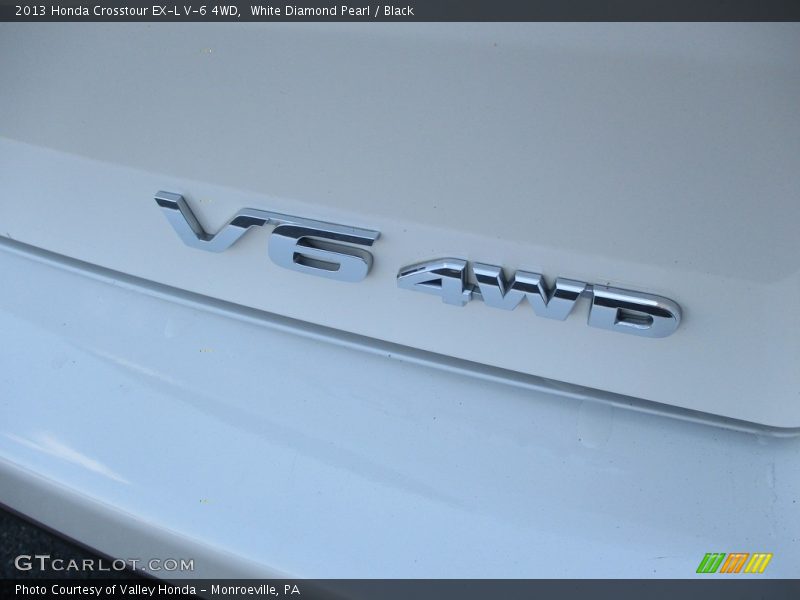 White Diamond Pearl / Black 2013 Honda Crosstour EX-L V-6 4WD