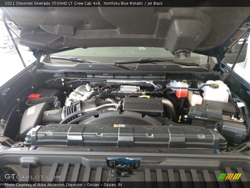 Northsky Blue Metallic / Jet Black 2021 Chevrolet Silverado 3500HD LT Crew Cab 4x4