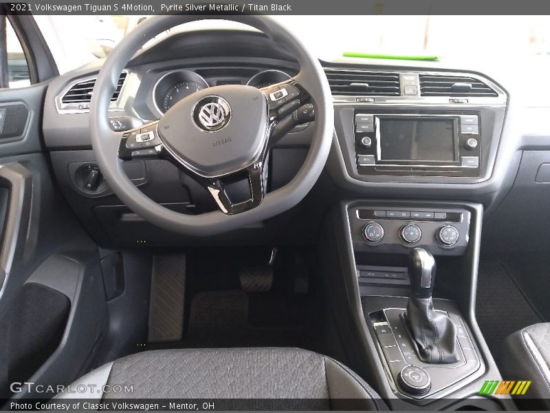 Pyrite Silver Metallic / Titan Black 2021 Volkswagen Tiguan S 4Motion