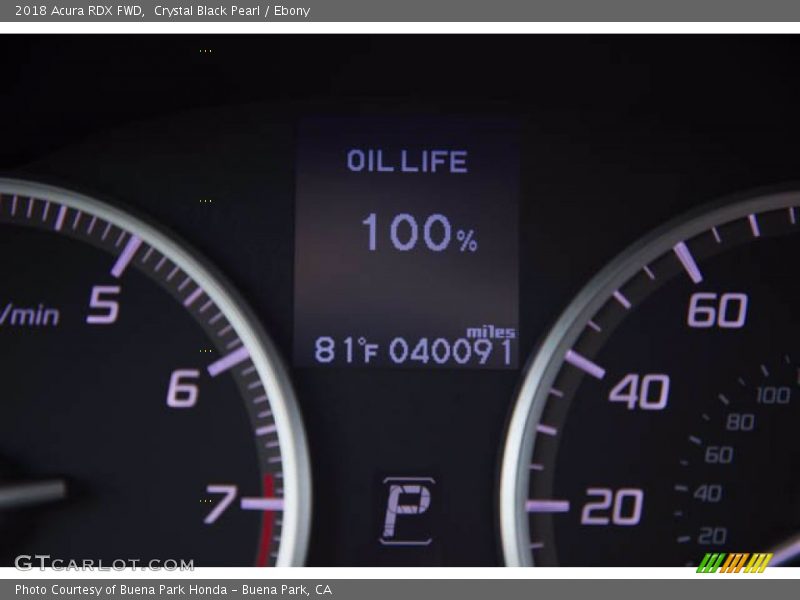 Crystal Black Pearl / Ebony 2018 Acura RDX FWD