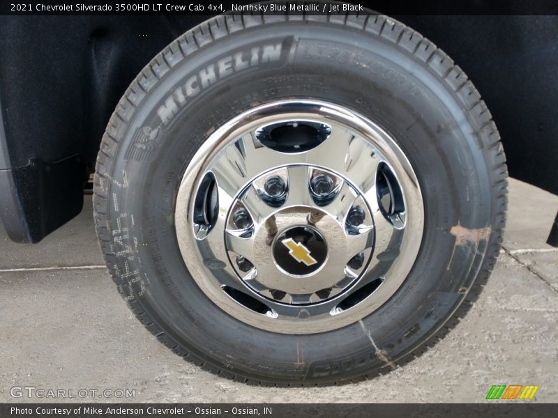 Northsky Blue Metallic / Jet Black 2021 Chevrolet Silverado 3500HD LT Crew Cab 4x4