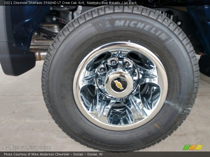 Northsky Blue Metallic / Jet Black 2021 Chevrolet Silverado 3500HD LT Crew Cab 4x4
