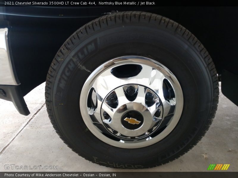 Northsky Blue Metallic / Jet Black 2021 Chevrolet Silverado 3500HD LT Crew Cab 4x4