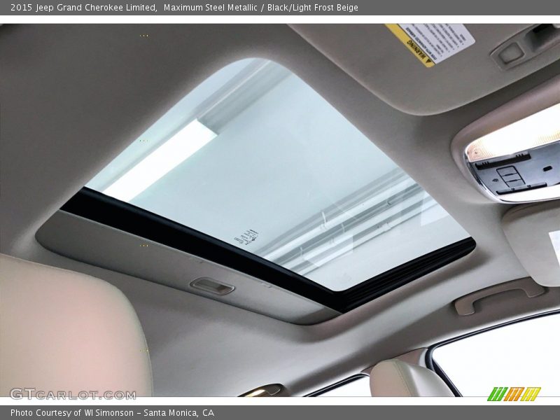 Maximum Steel Metallic / Black/Light Frost Beige 2015 Jeep Grand Cherokee Limited
