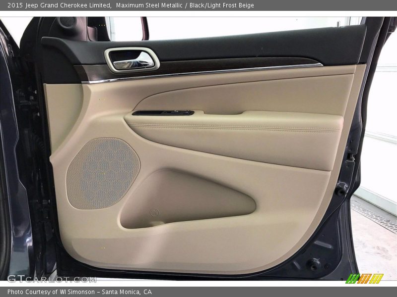 Maximum Steel Metallic / Black/Light Frost Beige 2015 Jeep Grand Cherokee Limited