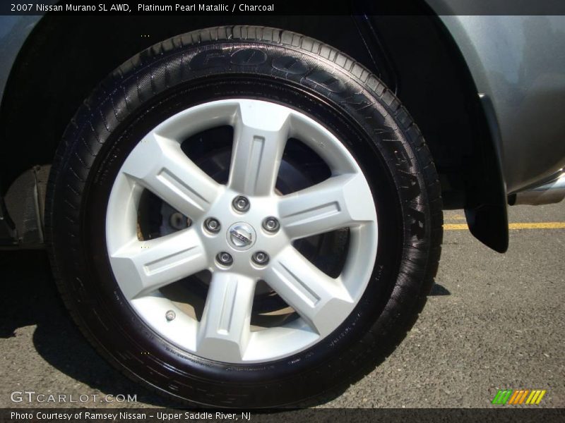 Platinum Pearl Matallic / Charcoal 2007 Nissan Murano SL AWD