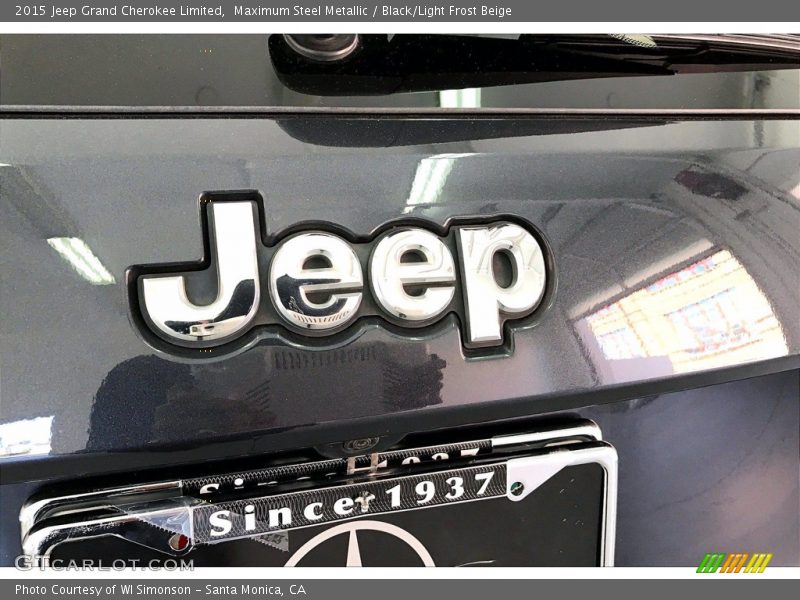 Maximum Steel Metallic / Black/Light Frost Beige 2015 Jeep Grand Cherokee Limited