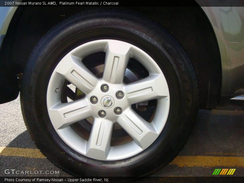 Platinum Pearl Matallic / Charcoal 2007 Nissan Murano SL AWD