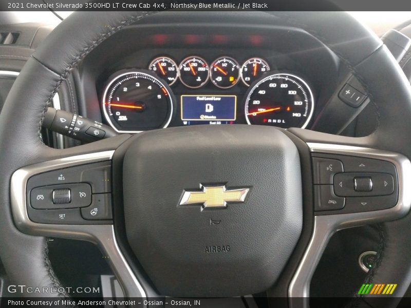 Northsky Blue Metallic / Jet Black 2021 Chevrolet Silverado 3500HD LT Crew Cab 4x4