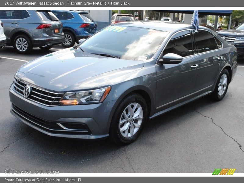 Platinum Gray Metallic / Titan Black 2017 Volkswagen Passat S Sedan