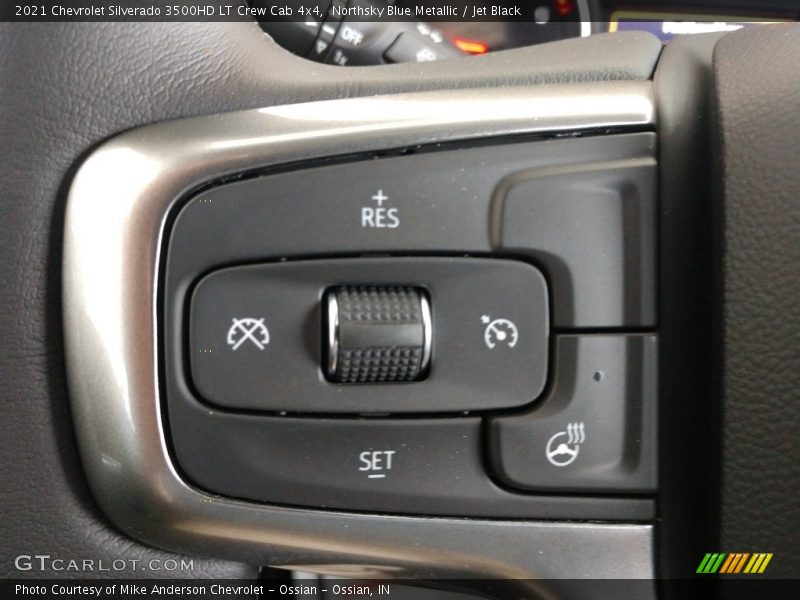 Northsky Blue Metallic / Jet Black 2021 Chevrolet Silverado 3500HD LT Crew Cab 4x4