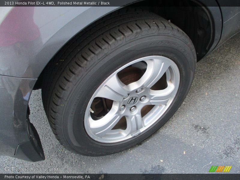 Polished Metal Metallic / Black 2013 Honda Pilot EX-L 4WD