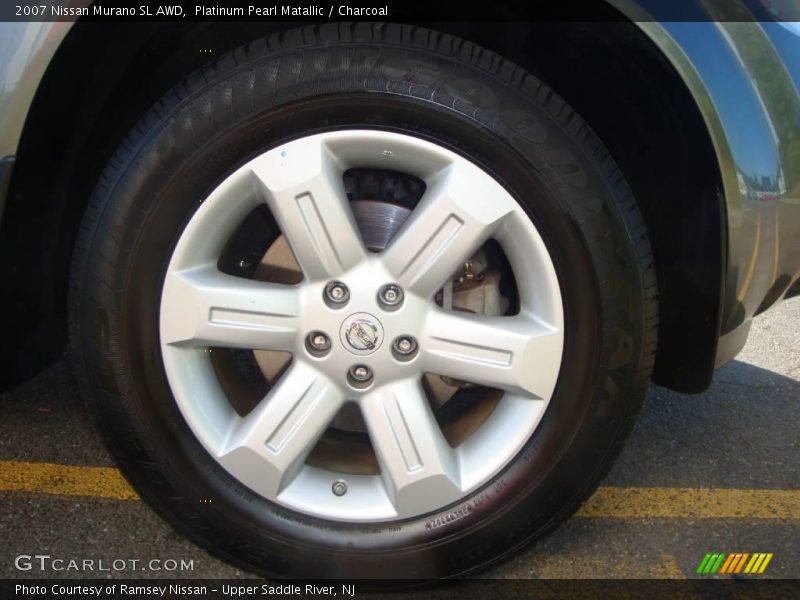 Platinum Pearl Matallic / Charcoal 2007 Nissan Murano SL AWD
