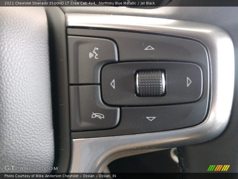 Northsky Blue Metallic / Jet Black 2021 Chevrolet Silverado 3500HD LT Crew Cab 4x4