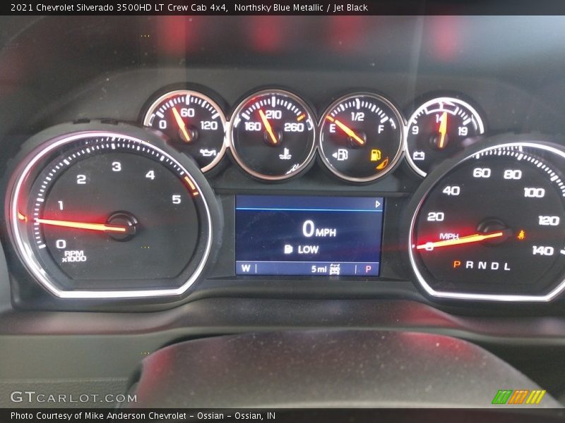Northsky Blue Metallic / Jet Black 2021 Chevrolet Silverado 3500HD LT Crew Cab 4x4