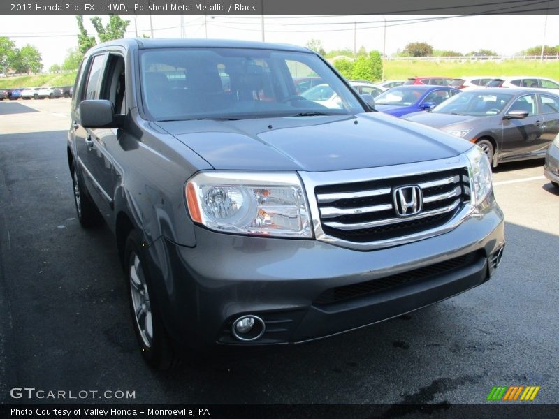 Polished Metal Metallic / Black 2013 Honda Pilot EX-L 4WD