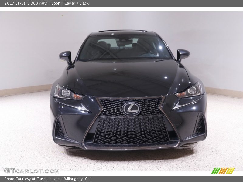 Caviar / Black 2017 Lexus IS 300 AWD F Sport