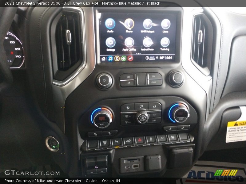 Northsky Blue Metallic / Jet Black 2021 Chevrolet Silverado 3500HD LT Crew Cab 4x4