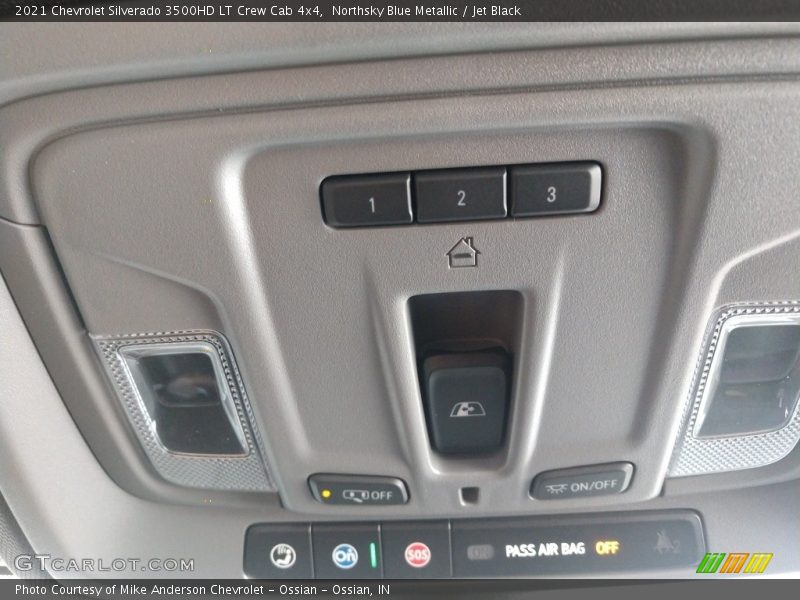 Northsky Blue Metallic / Jet Black 2021 Chevrolet Silverado 3500HD LT Crew Cab 4x4