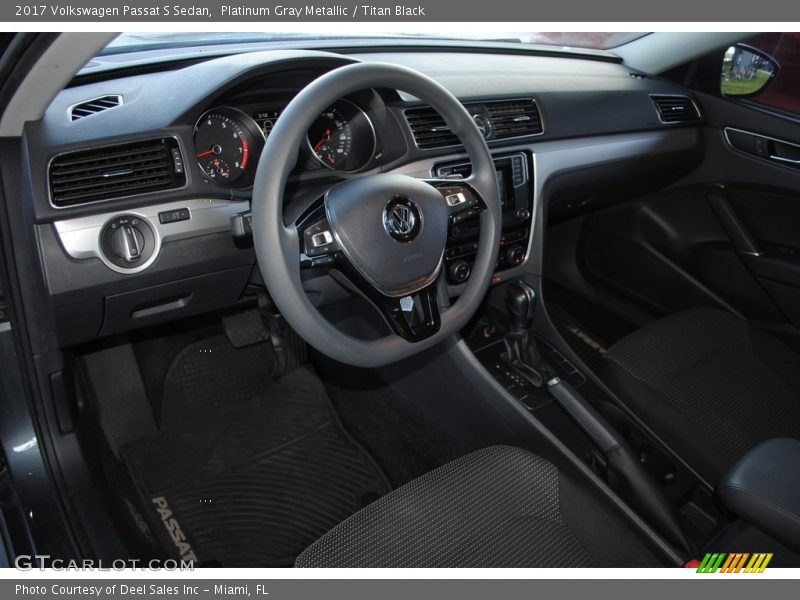 Platinum Gray Metallic / Titan Black 2017 Volkswagen Passat S Sedan