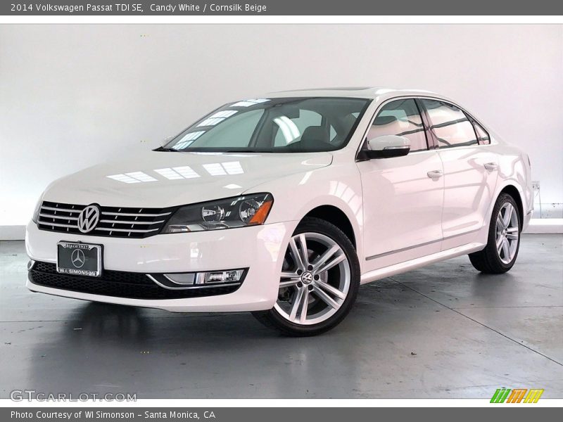 Candy White / Cornsilk Beige 2014 Volkswagen Passat TDI SE